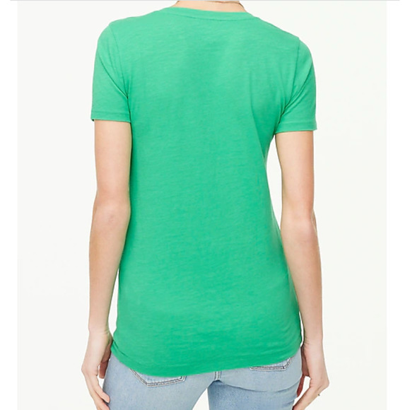 NWT J. Crew Modern Clover Green Vintage Slub Cotton V-Neck Tee - SIZE XL - Picture 5 of 10